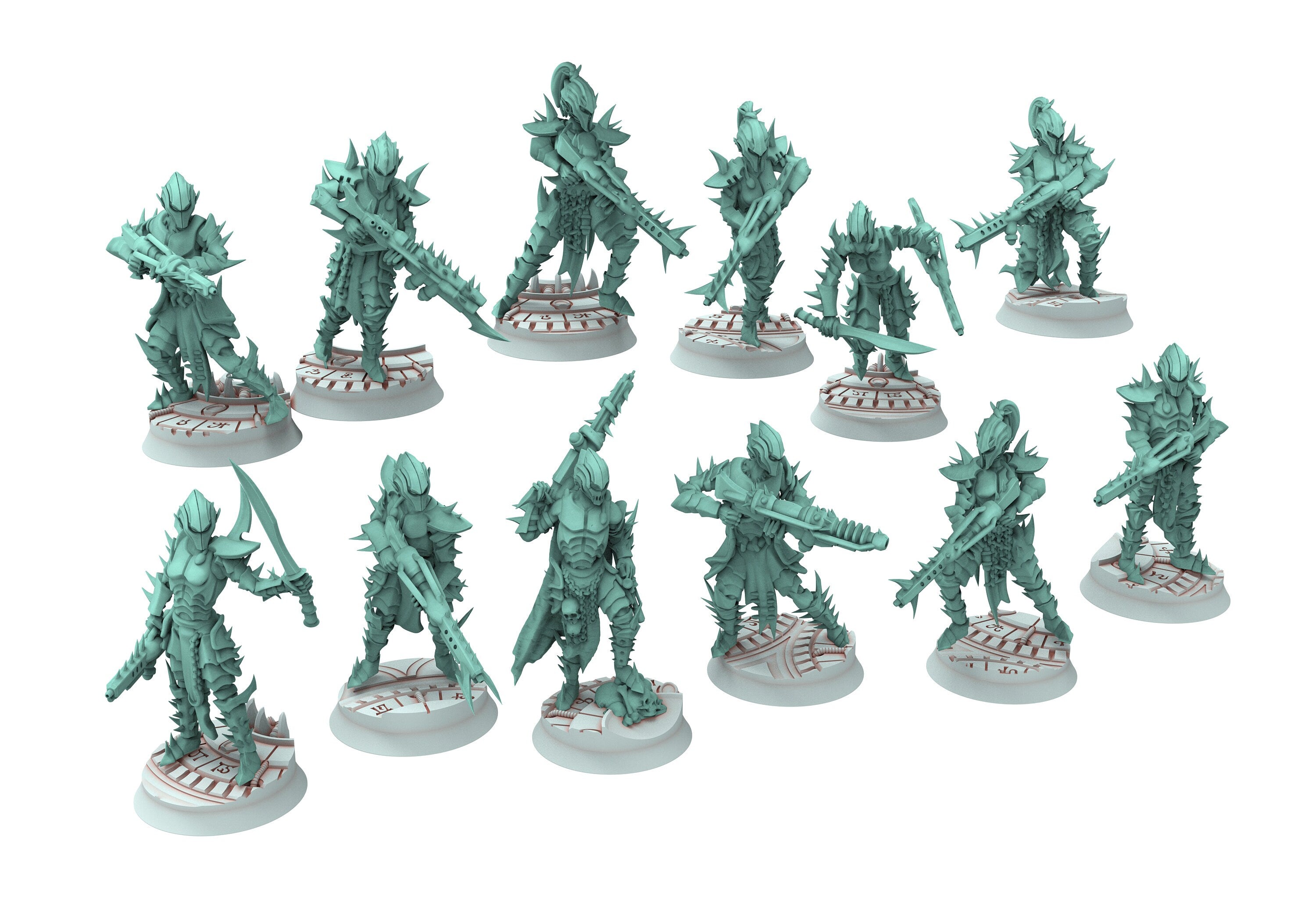 Dark Elf Raiders - Starting Bundle torture sadistic masters Dark eldar drow, Armored & totured Warriors, female Gladiator cultists, drones