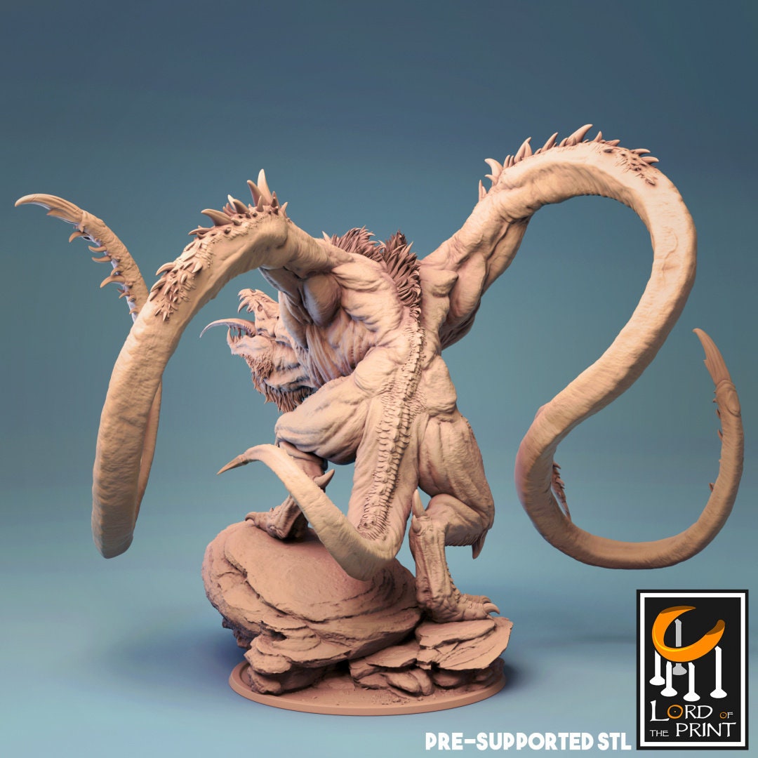 Mystical Beasts - Demogorgon Demon Lord Miniature for Dungeons and Dragons