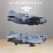 Load image into Gallery viewer, GrimGuard - SF-19A Fighter Plane, mechanized infantry, post apocalyptic empire, usable for tabletop wargames.
