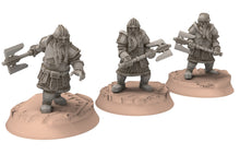 Load image into Gallery viewer, Dwarves - Kalak Guards, The Dwarfs of The Mountains, for Lotr, davale games miniatures

