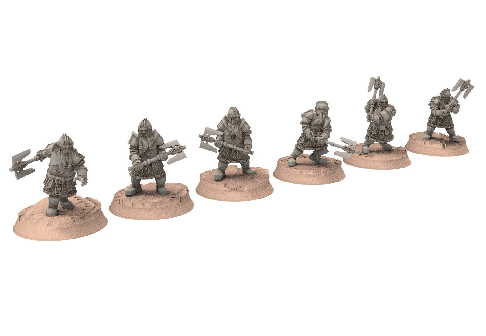 Dwarves - Kalak Guards, The Dwarfs of The Mountains, for Lotr, davale games miniatures