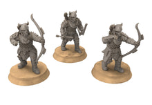 Load image into Gallery viewer, Easterling - Eastern Dragon guard Archer Bow, fell dark lords humans, Kandahar, Khwarezm, oriental, Rhur, miniatures wargame D&amp;D, Lotr...
