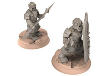 Load image into Gallery viewer, Dwarves - 12 Modular warriors, The Dwarfs of The Mountains, for Lotr, davale games miniatures
