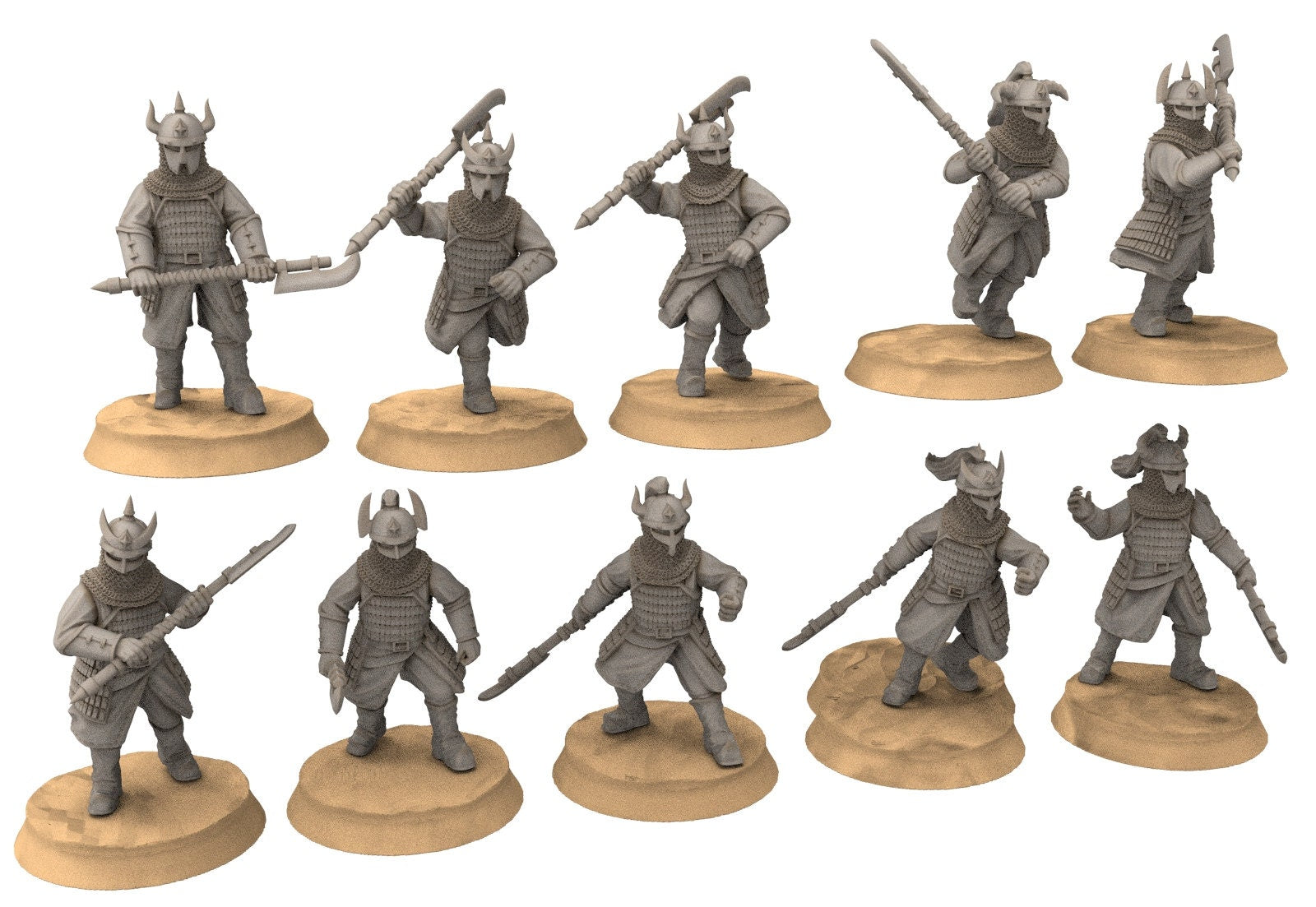 Kandahar - Varangian Army bundle, fell dark lord human, Kandahar, Khwarezm, oriental, Rhur, miniature for wargame D&D, Lotr...