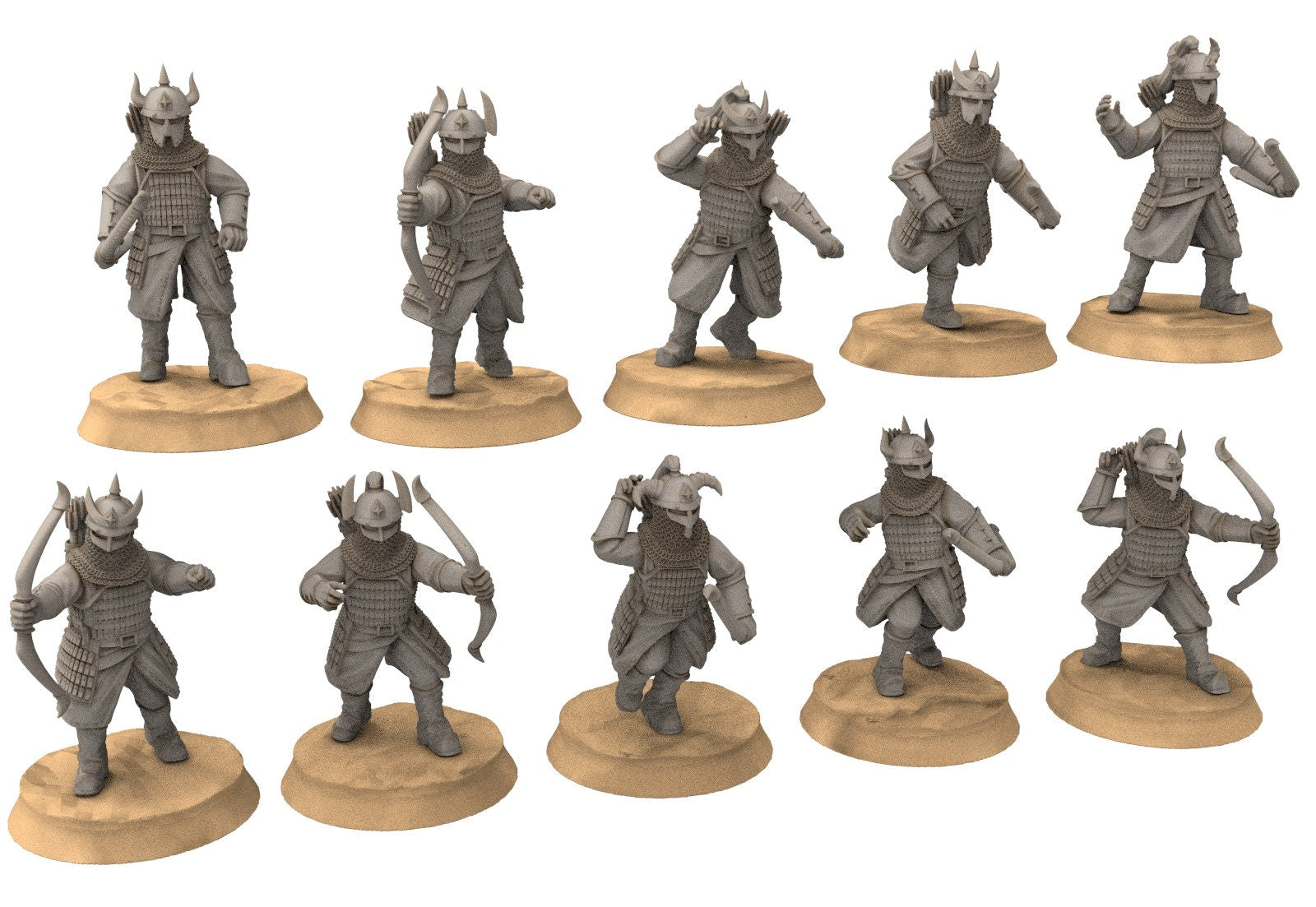 Kandahar - Varangian Army bundle, fell dark lord human, Kandahar, Khwarezm, oriental, Rhur, miniature for wargame D&D, Lotr...