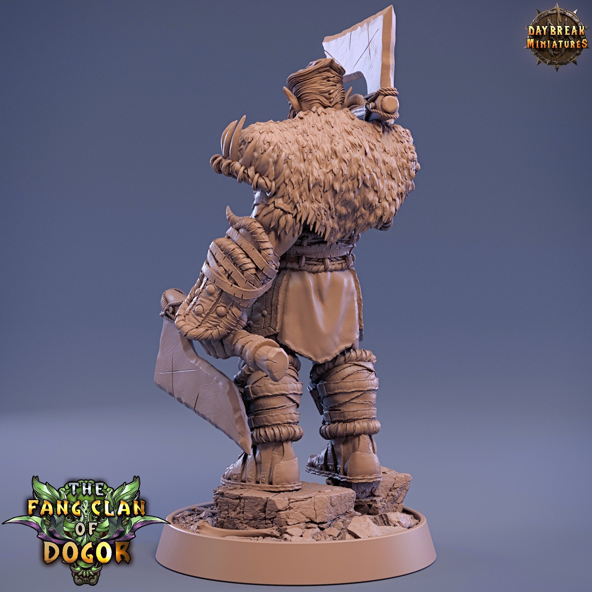 Green Skin - Kuu’ndran Bluntcleaver, The Fang Clan of Dogor, daybreak miniatures