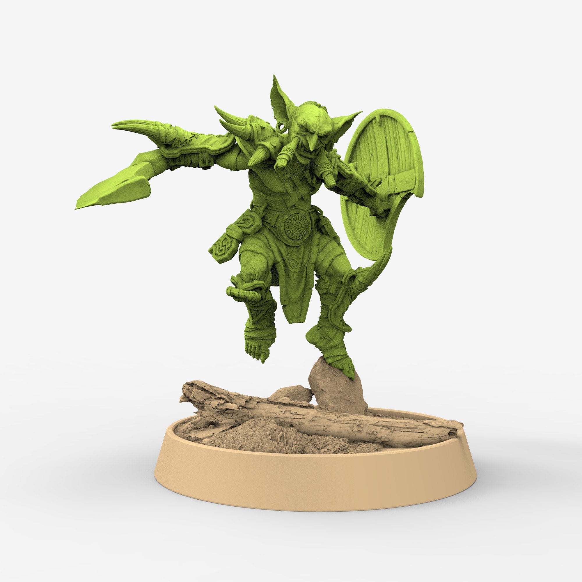 Green Skin - Jauk Stomper, The Tusked Marauders of Gauntwood, daybreak miniatures