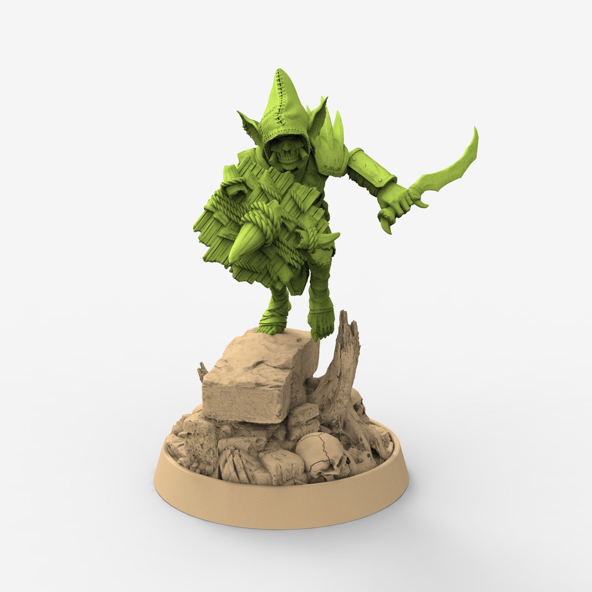 Green Skin - Mino Slash, The Tusked Marauders of Gauntwood, daybreak miniatures