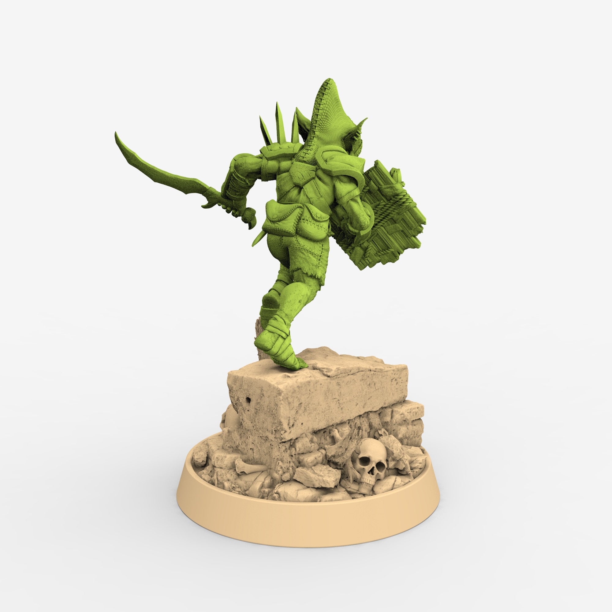 Green Skin - Mino Slash, The Tusked Marauders of Gauntwood, daybreak miniatures