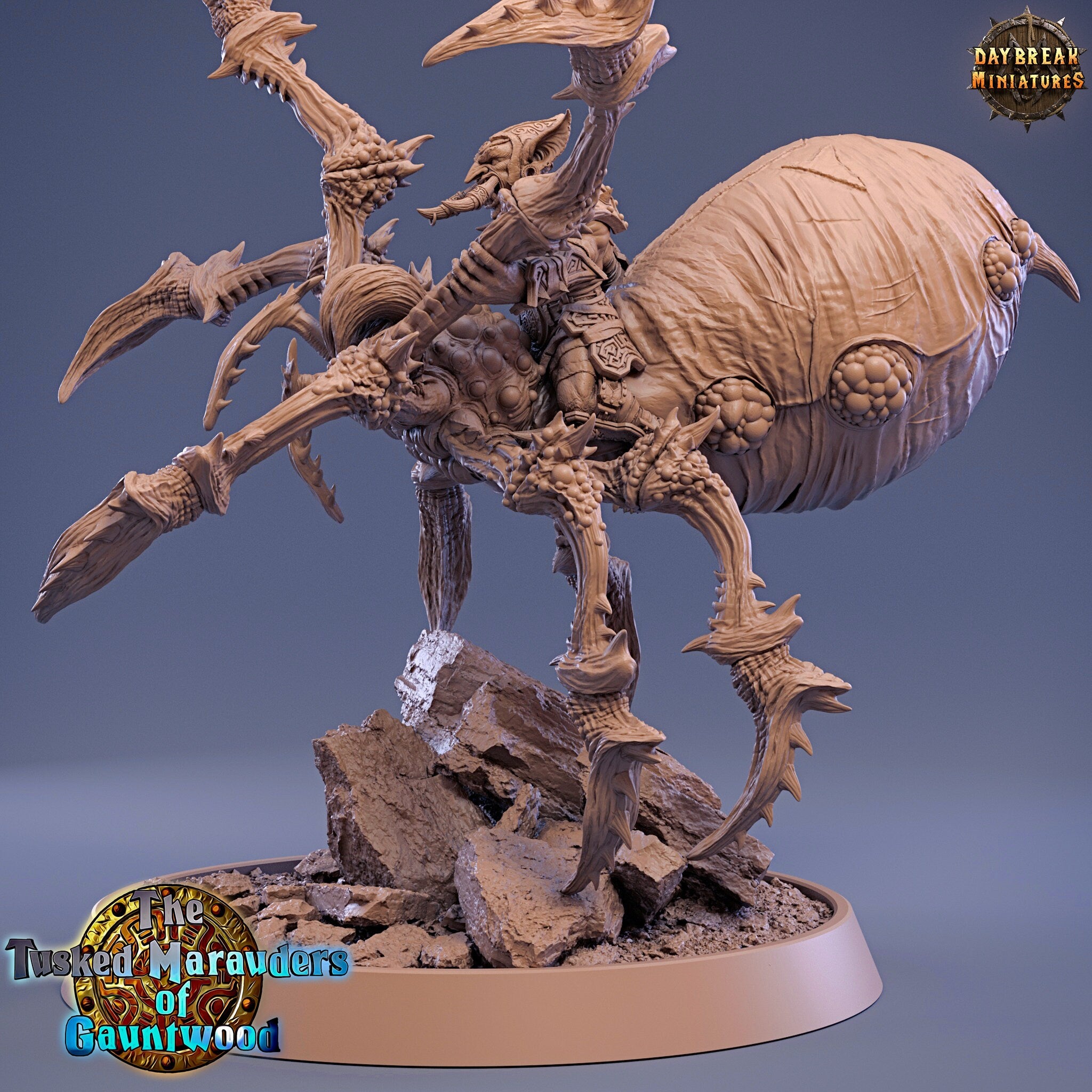 Green Skin - Raoul Pecker on Black Webber, The Tusked Marauders of Gauntwood, daybreak miniatures