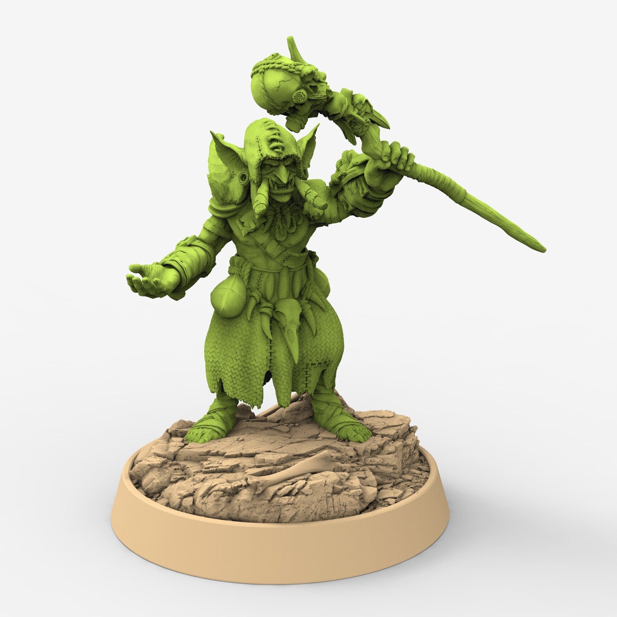 Green Skin - Stanka Noobli, The Tusked Marauders of Gauntwood, daybreak miniatures