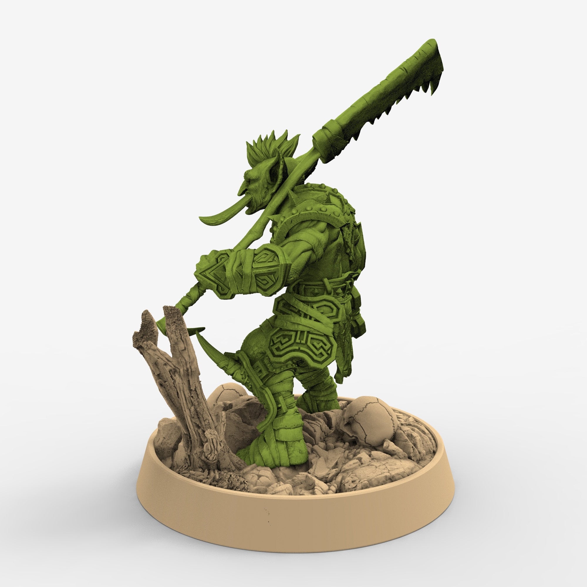 Green Skin - Ugnar Geesho, The Tusked Marauders of Gauntwood, daybreak miniatures