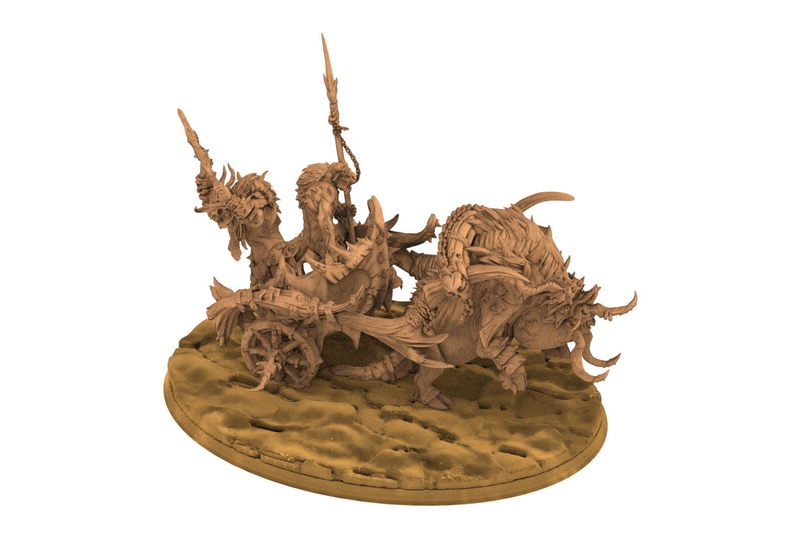 Beastmen - War chariot, Beastmen warriors of Chaos