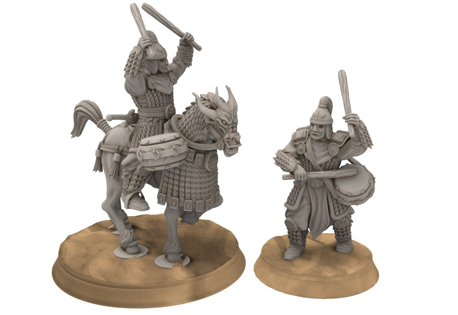 Easterling - Eastern Rising Sun Guard Drums, fell dark lords humans, Kandahar, Khwarezm, oriental, Rhur, miniatures wargame D&D, Lotr...