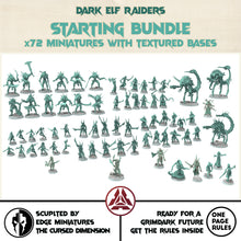 Load image into Gallery viewer, Dark Elf Raiders - Starting Bundle torture sadistic masters Dark eldar drow, Armored &amp; totured Warriors, female Gladiator cultists, drones
