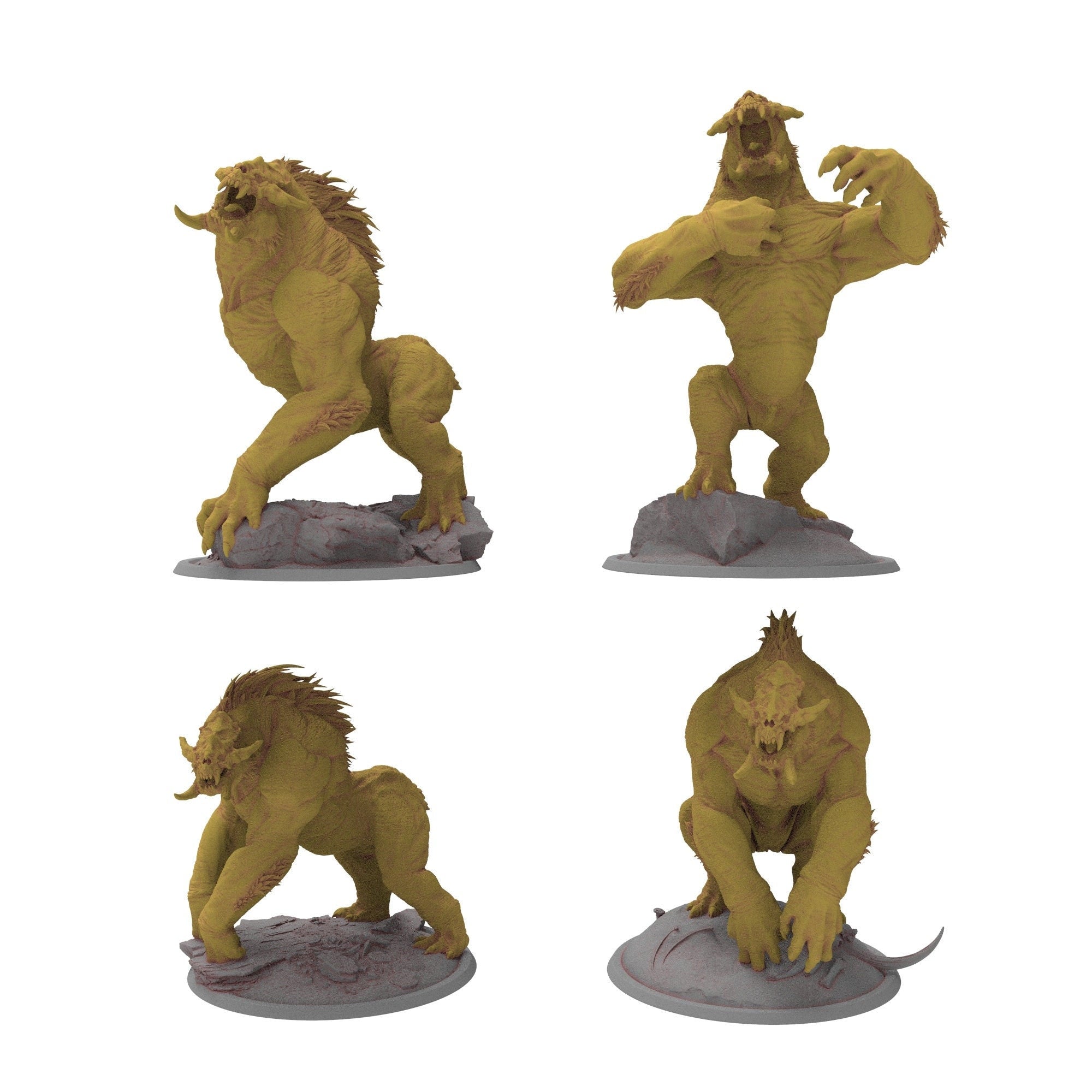 Mystical Beasts - Barlgura demon miniature for Dungeons and Dragons