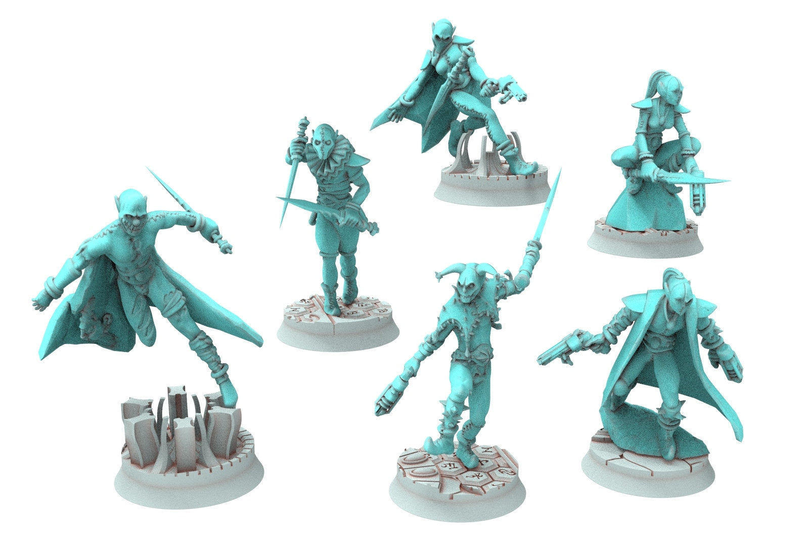 Dark Jester - Harlequin Jester Killer Assassin Dark eldar drow 