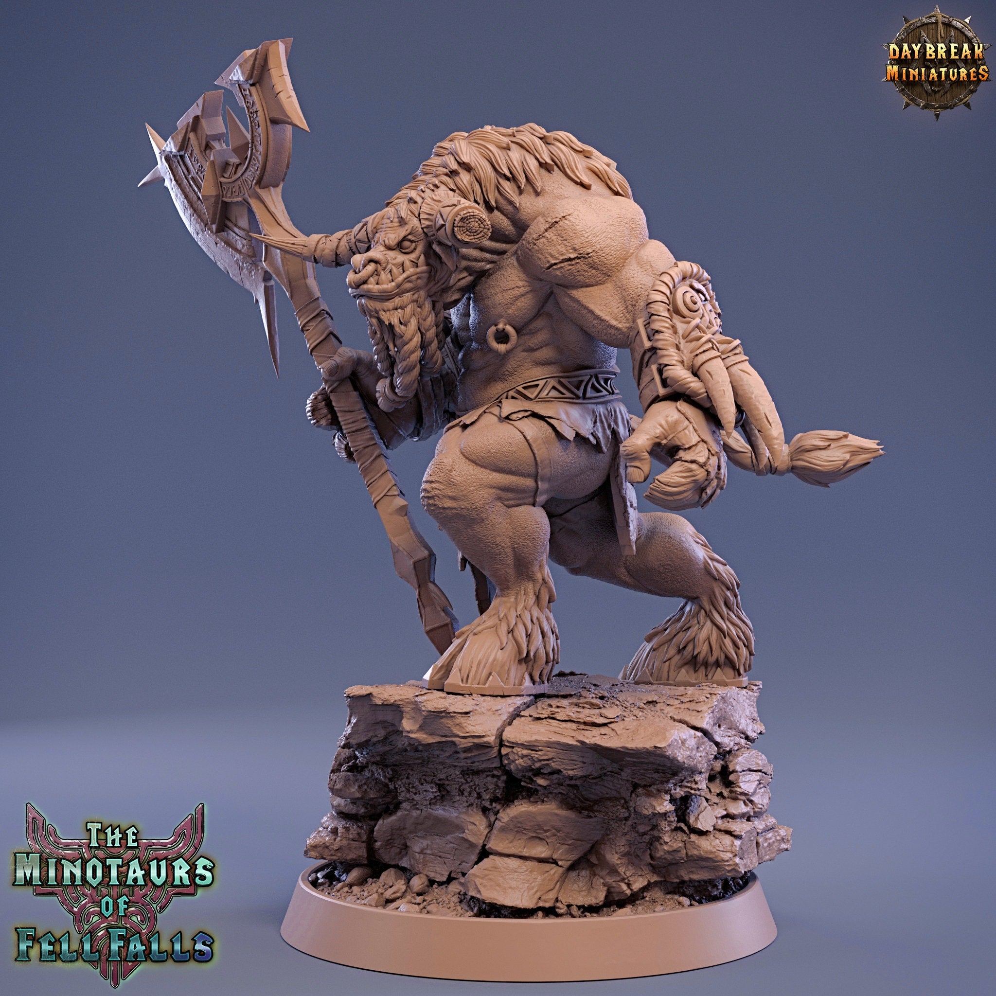 Beastmen - Blotus Gusher, The Minotaurs of Fell Falls, Daybreak Miniatures