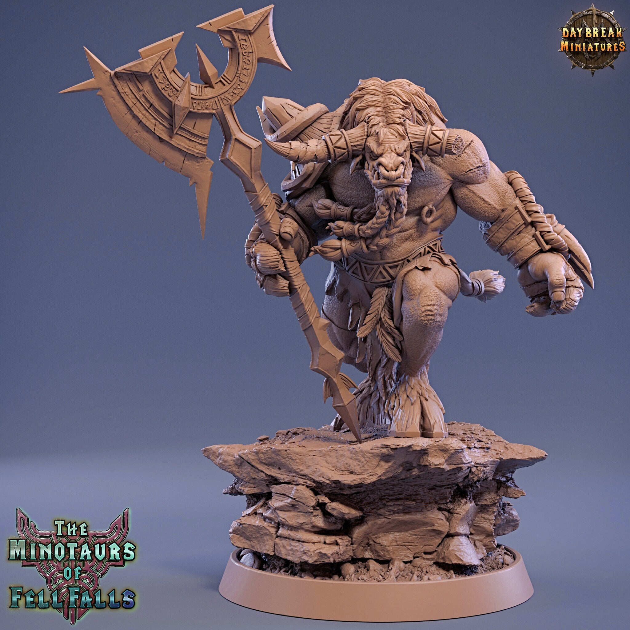 Beastmen - Blotus Gusher, The Minotaurs of Fell Falls, Daybreak Miniatures