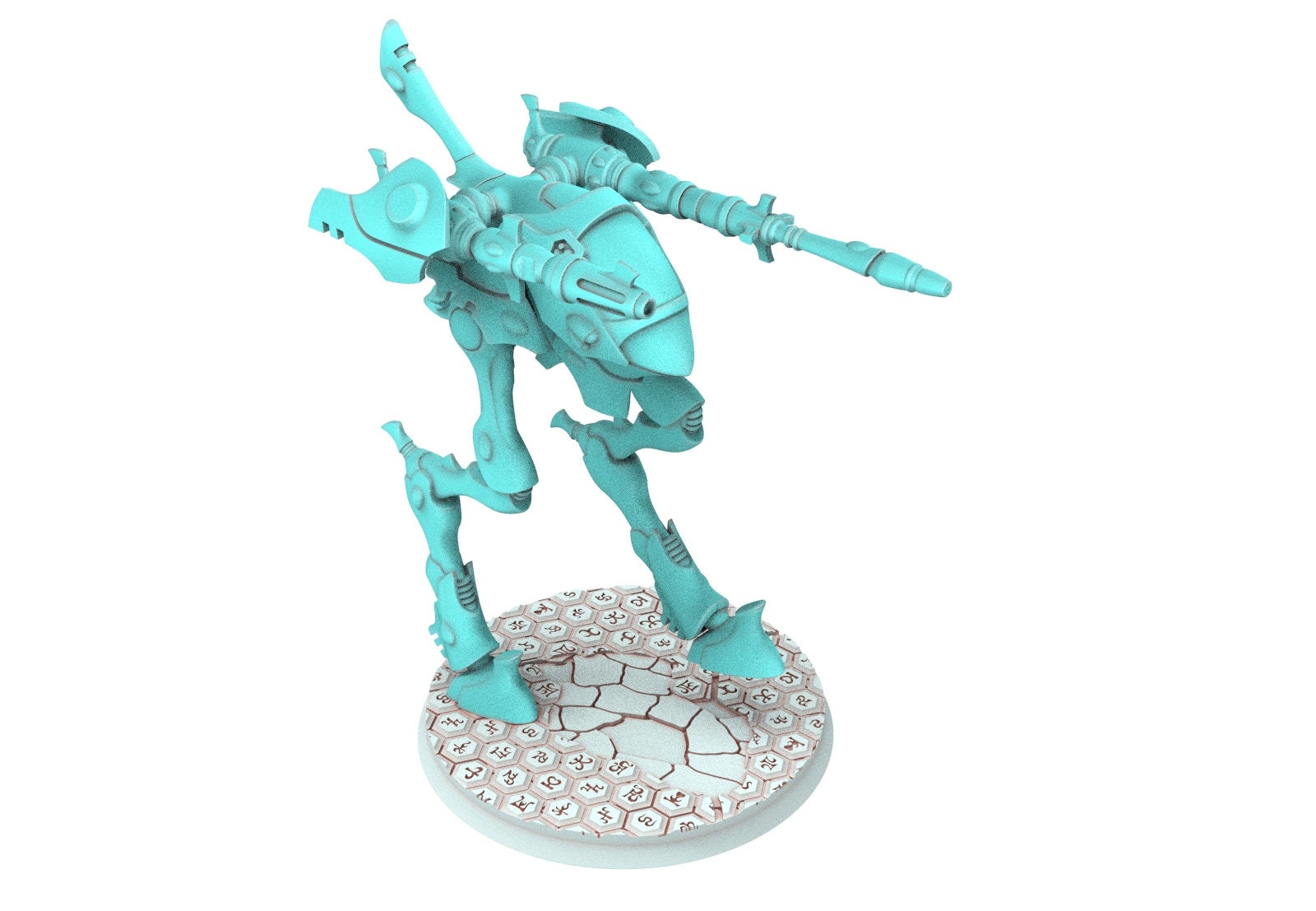 Space Elves - Biped walker of war Double turret