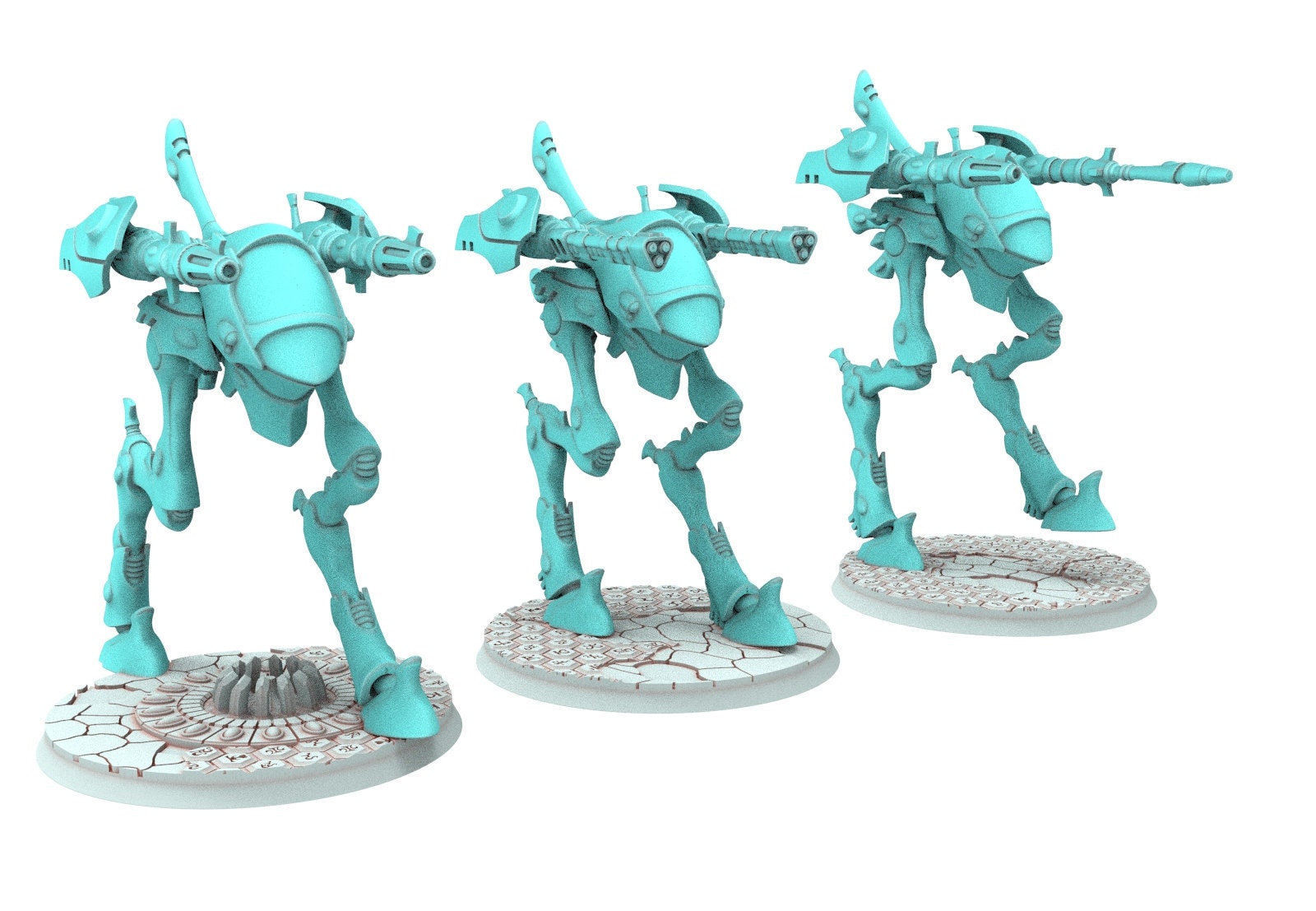 Space Elves - Biped walker of war Double turret