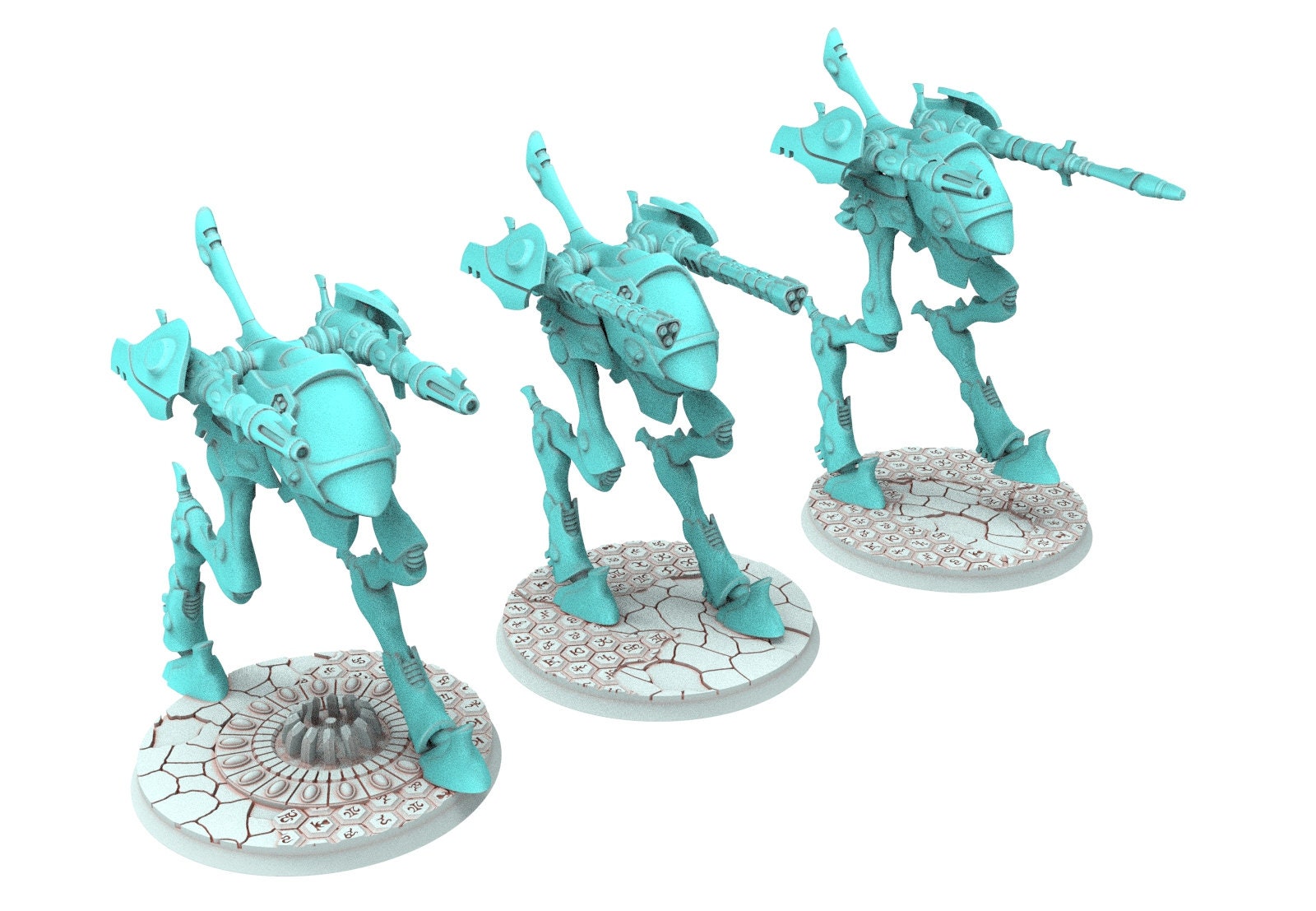 Space Elves - Biped walker of war Double turret