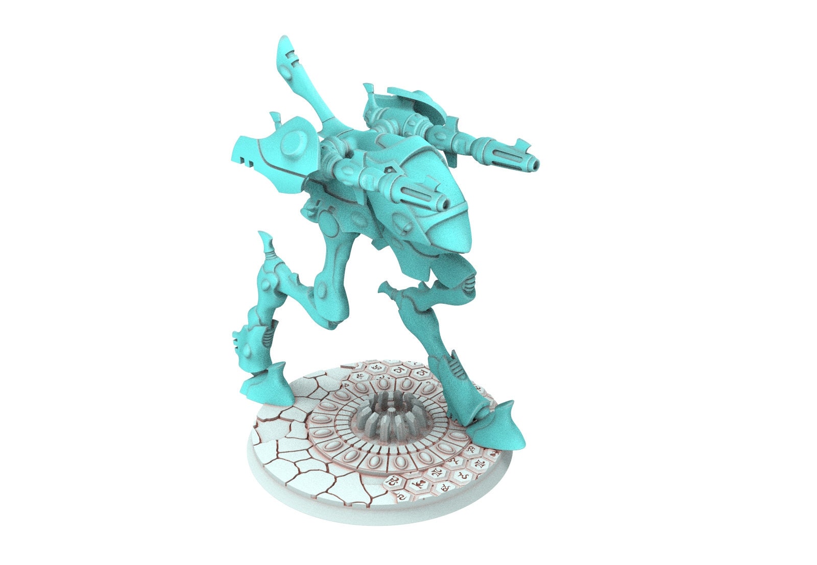 Space Elves - Biped walker of war Double turret