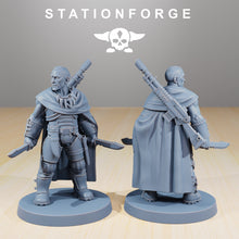 Load image into Gallery viewer, National Guard - Orkaz Hunters, mechanized infantry, post apocalyptic empire, usable for tabletop wargame.

