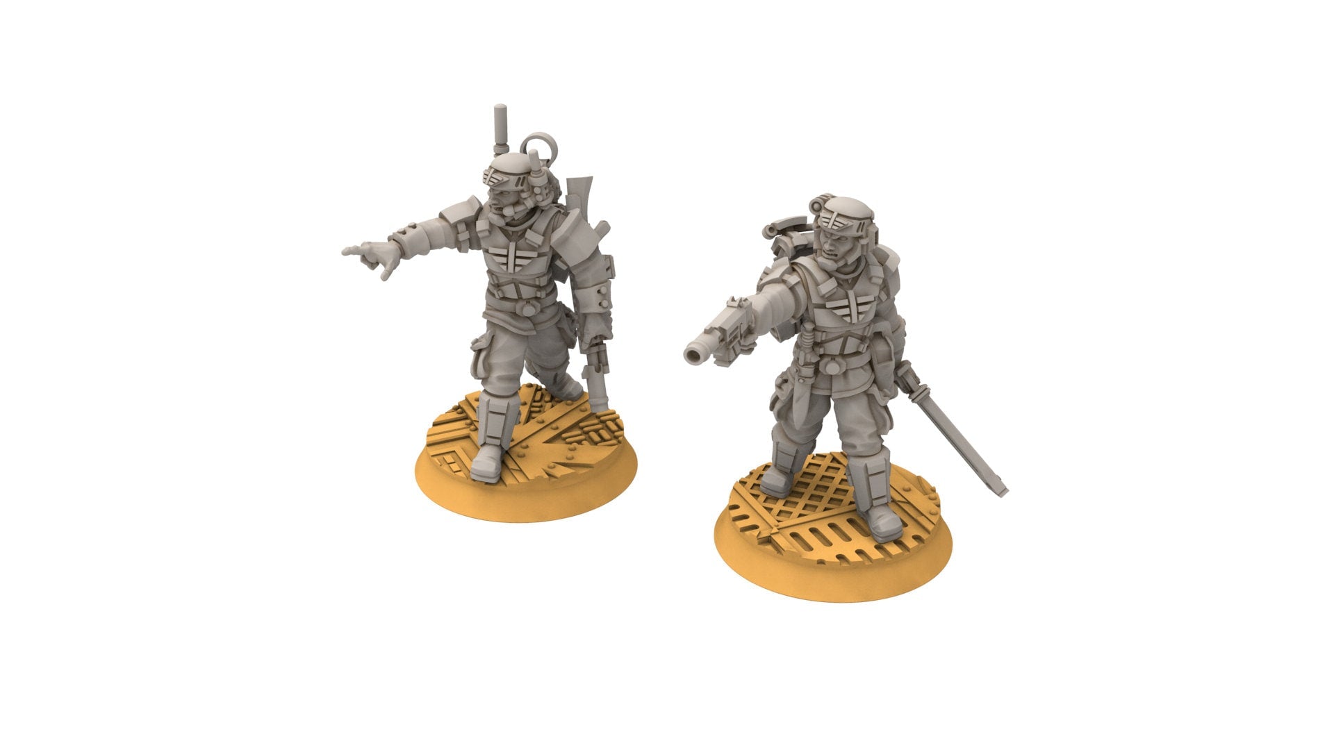 Rundsgaard - Main Troops, imperial infantry, post-apocalyptic empire, usable for tabletop wargame.