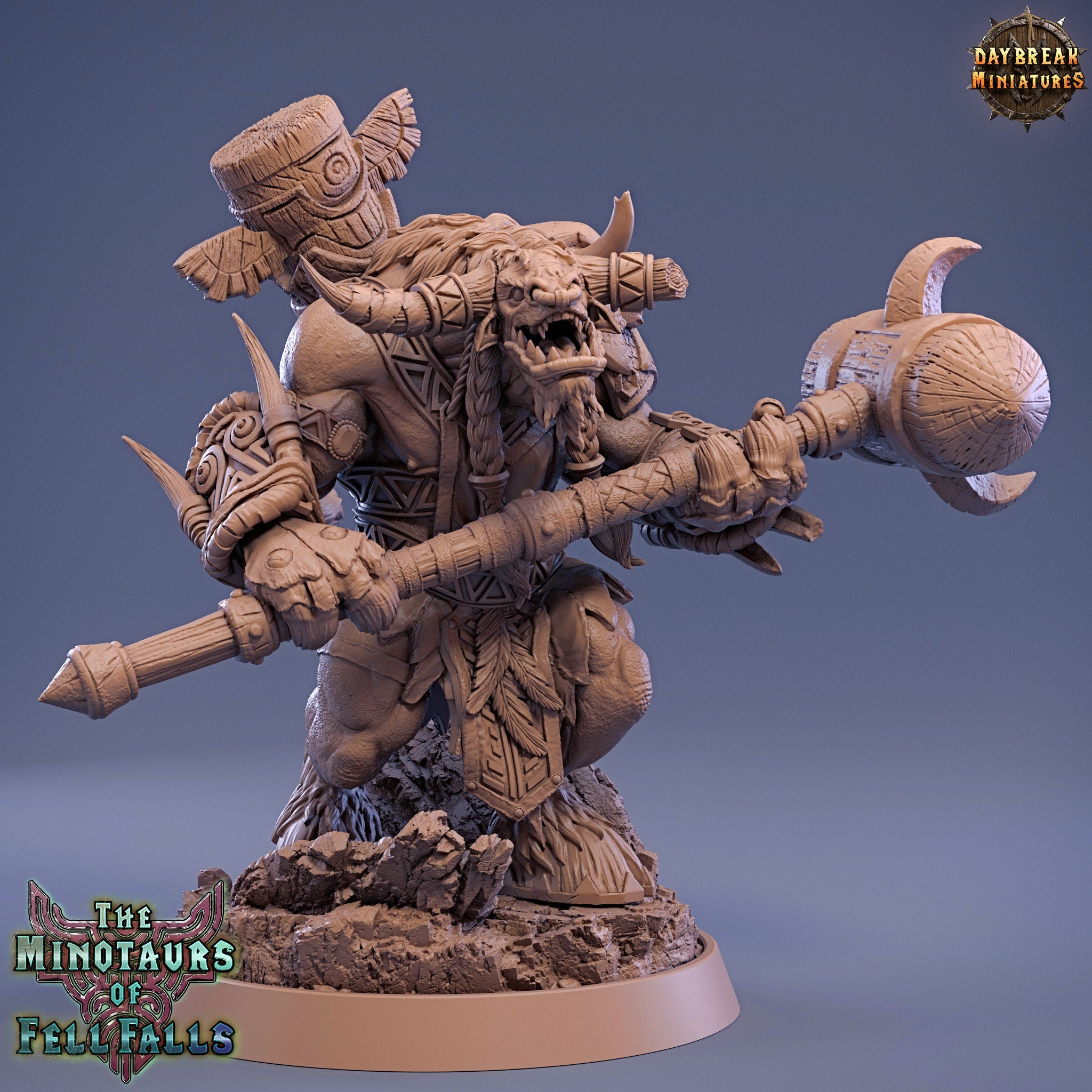 Beastmen - Christo Hellborn, The Minotaurs of Fell Falls, Daybreak Miniatures