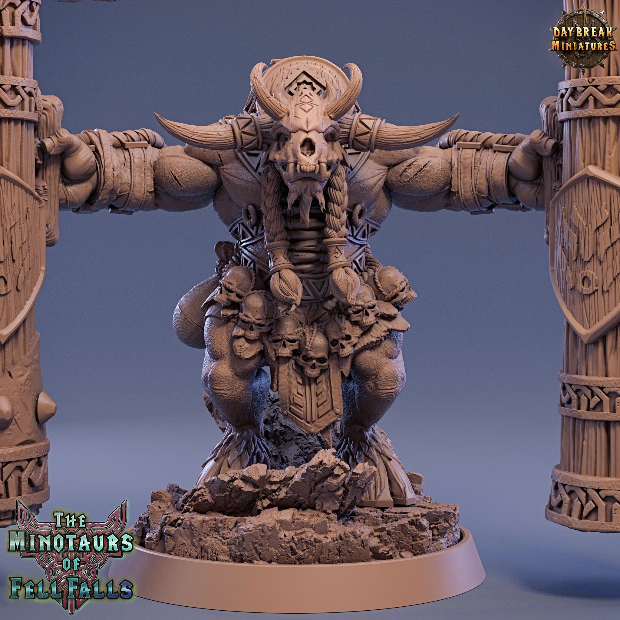 Beastmen - Jauger Bloodcrush, The Minotaurs of Fell Falls, Daybreak Miniatures