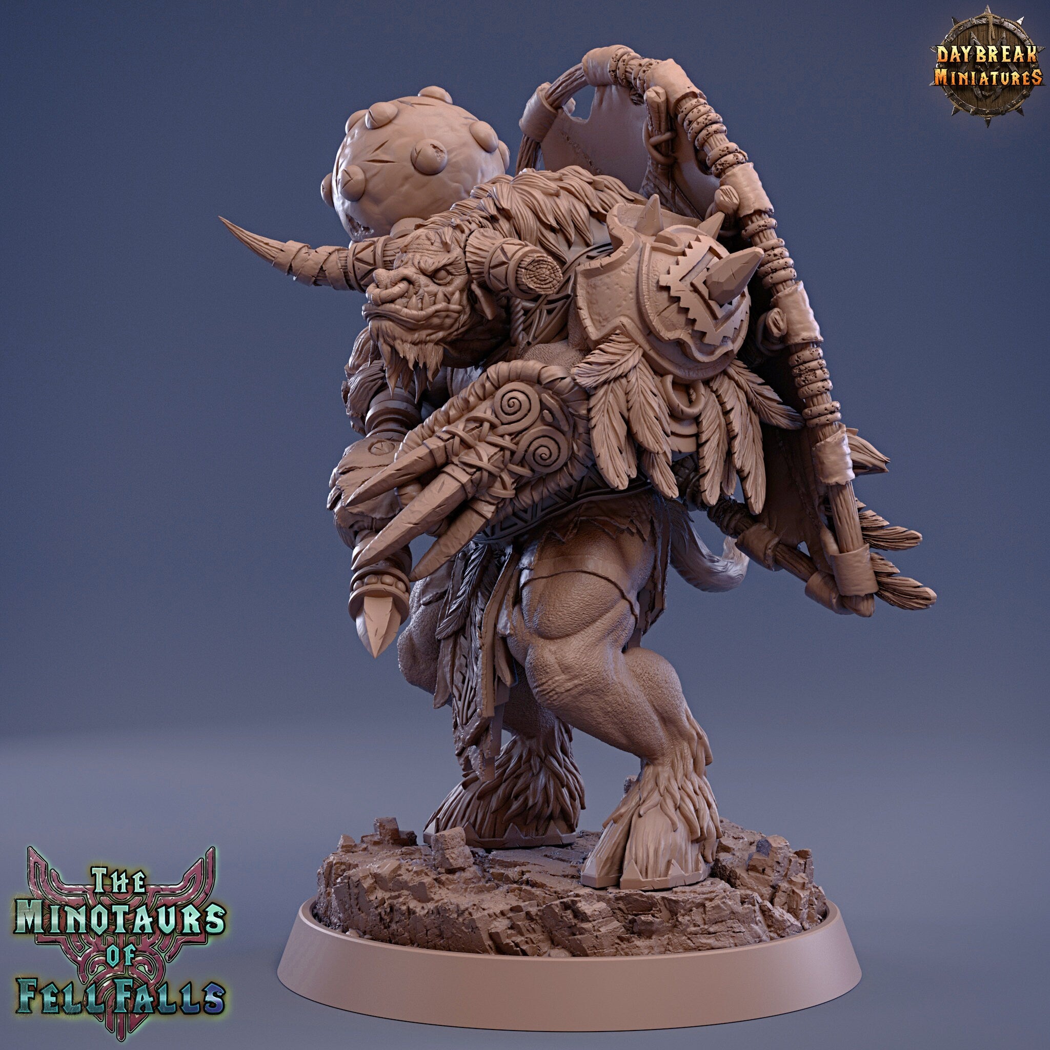 Beastmen - Mercury Redflood, The Minotaurs of Fell Falls, Daybreak Miniatures