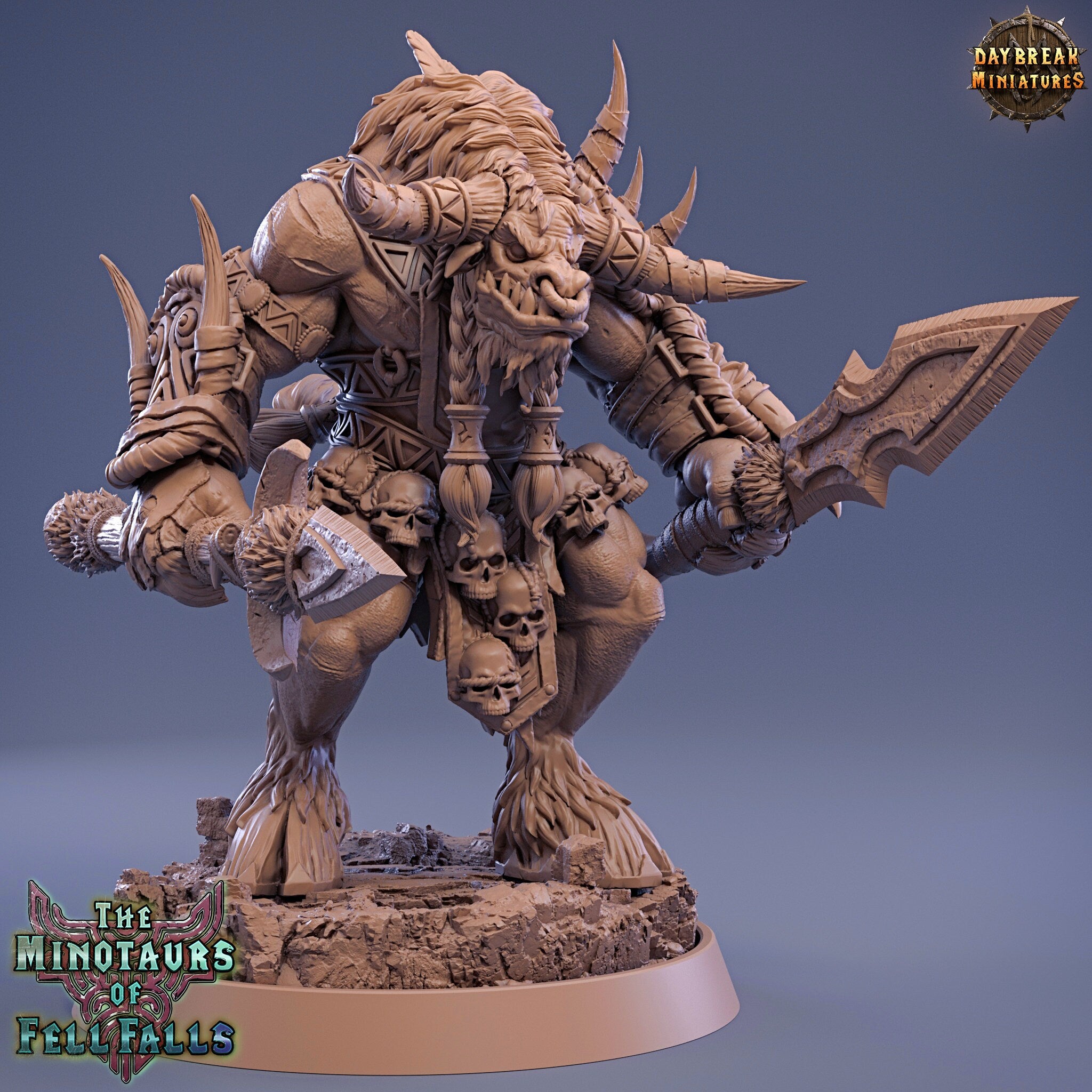 Beastmen - Tumnus Greathoove, The Minotaurs of Fell Falls, Daybreak Miniatures