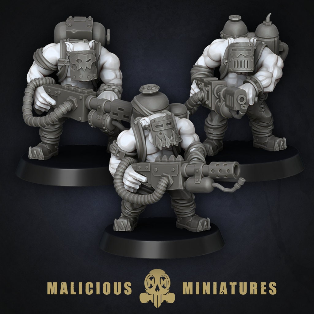 Green Skin - Orc Flamer Ladz Modular Kit