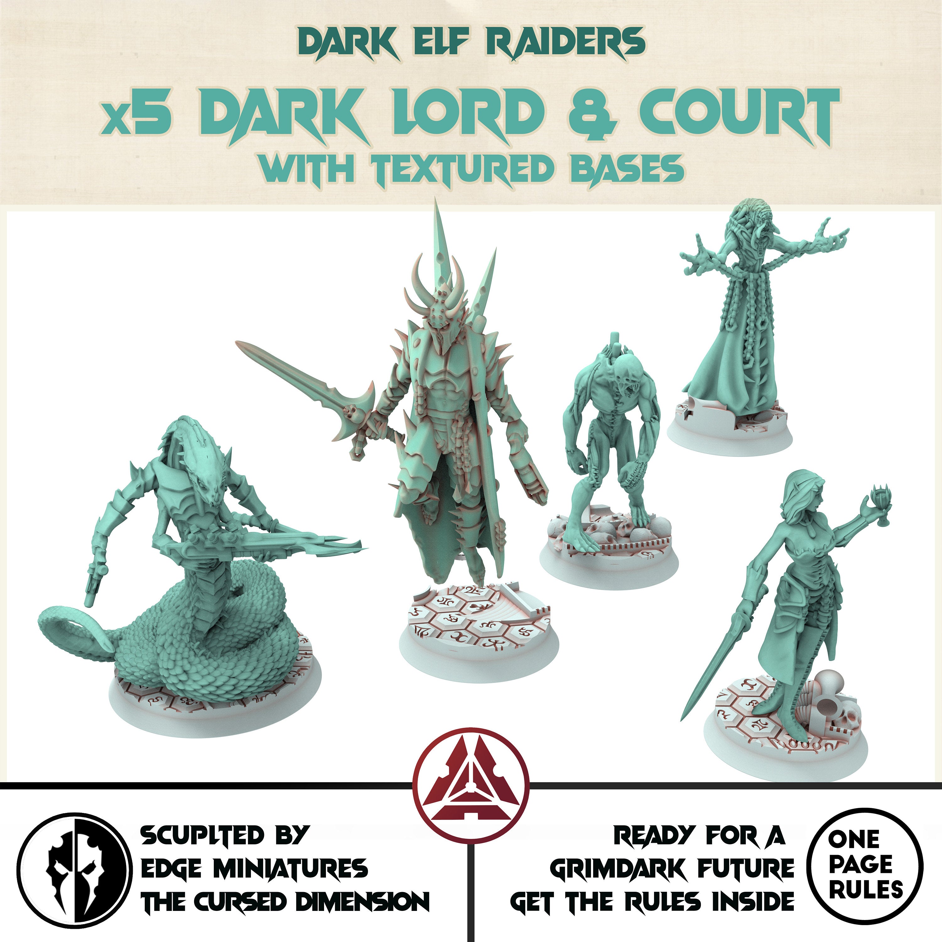 Dark city - Adventurer King and his Court Dark eldar drow