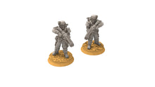 Load image into Gallery viewer, Rundsgaard - Main Troops Heavy Weapons, imperial infantry, post apocalyptic empire, usable for tabletop wargame.
