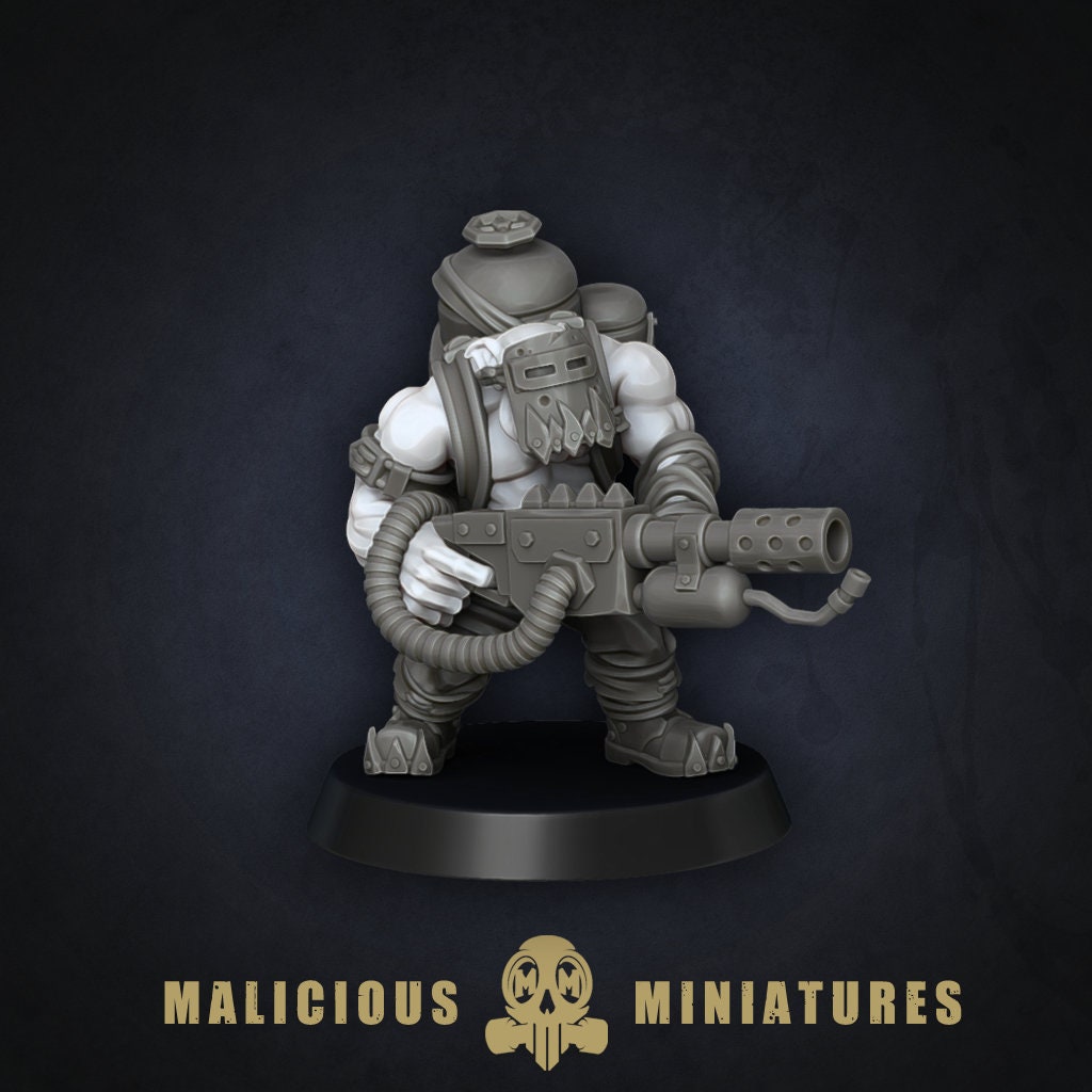 Green Skin - Orc Flamer Ladz Modular Kit