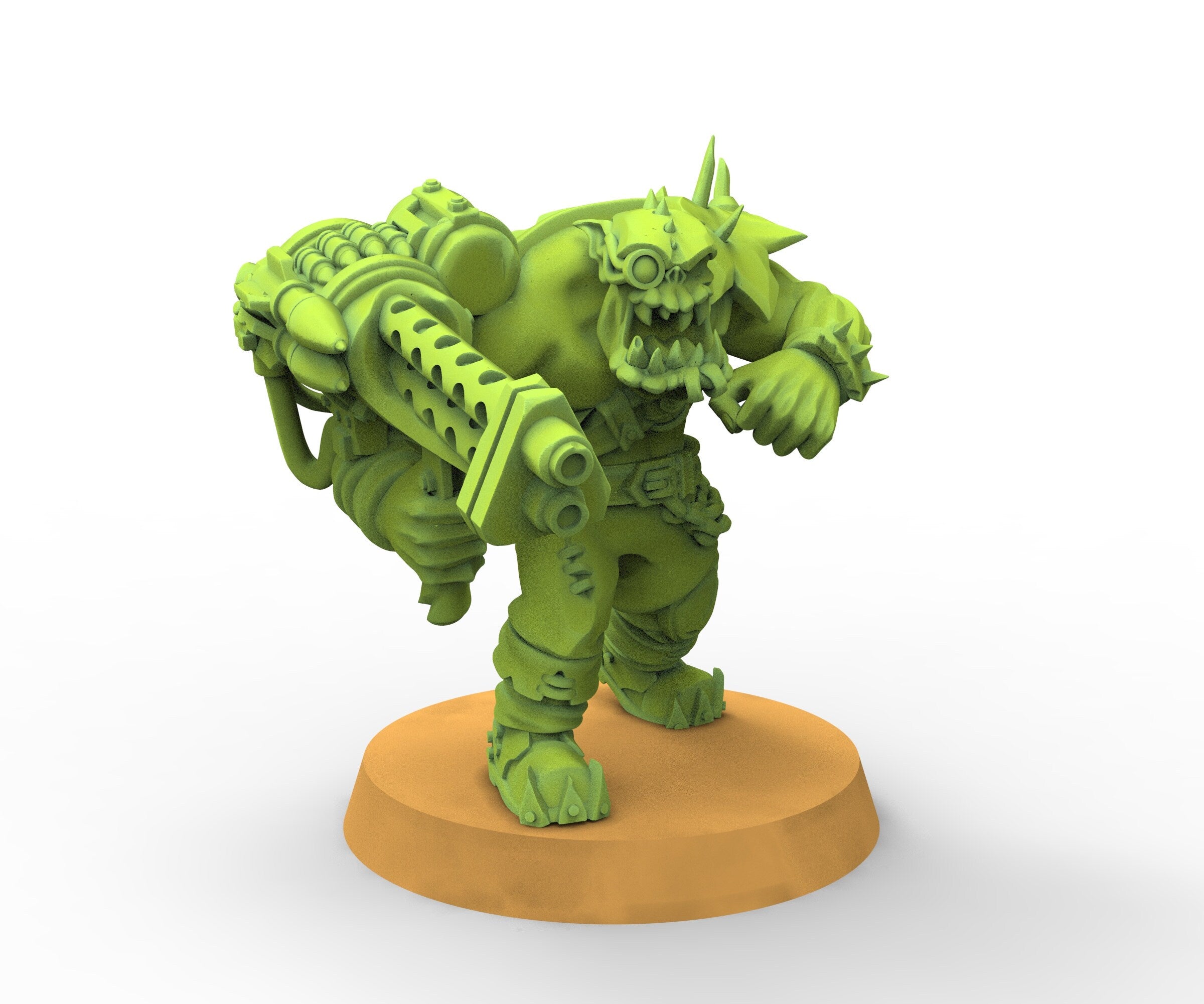 Green Skin - Orc Heavy Gunner, Modular Kit