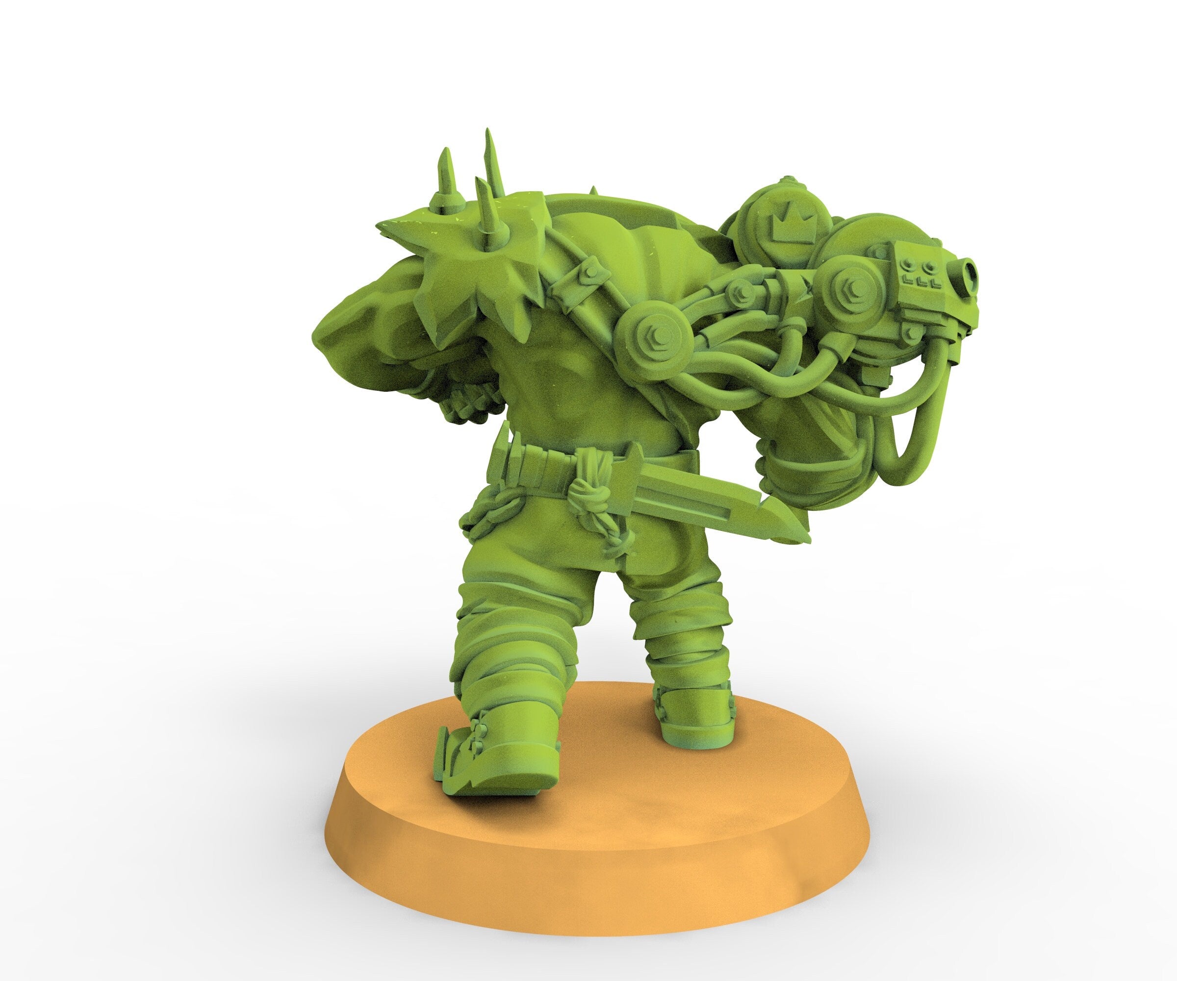 Green Skin - Orc Heavy Gunner, Modular Kit