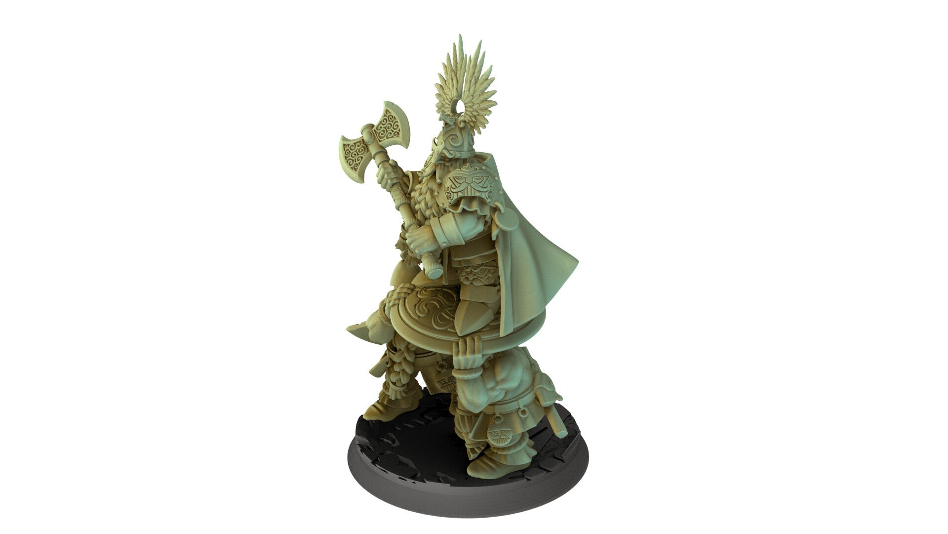 Dwarves - King Ulric on shield, Keeper of the Deep Mountains
