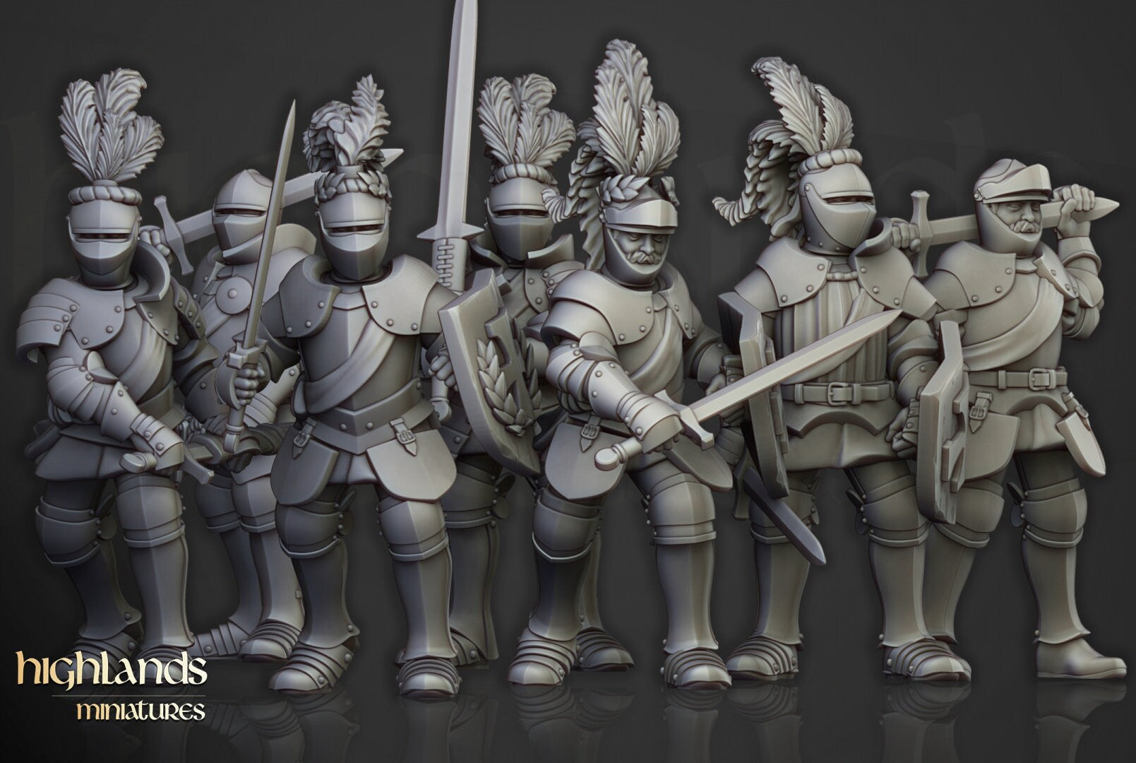 Imperial Fantasy - Sunland Knights on Foot, Imperial troops