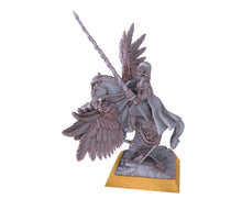 Load image into Gallery viewer, Arthurian Knights - Duc on Pegasus usable for Oldhammer, king of wars, 9th age
