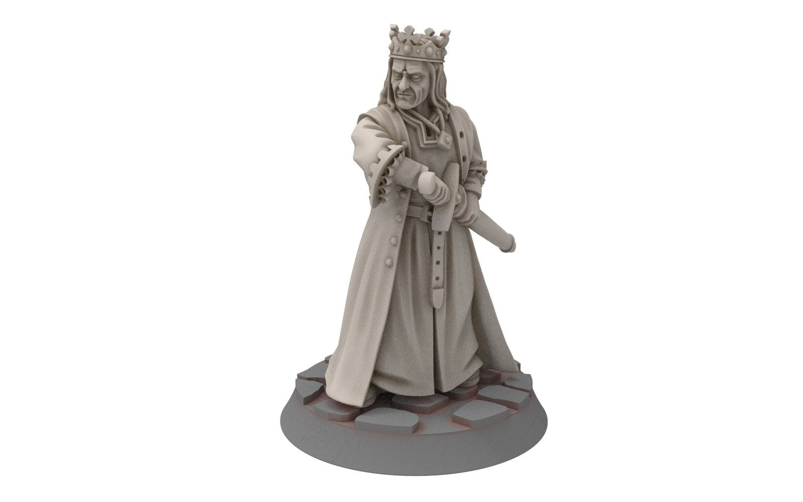 Ornor - King of the Lost Kingdom of the North,  Dune Din, Misty Mountains, Medbury miniatures for wargame D&D, Lotr...