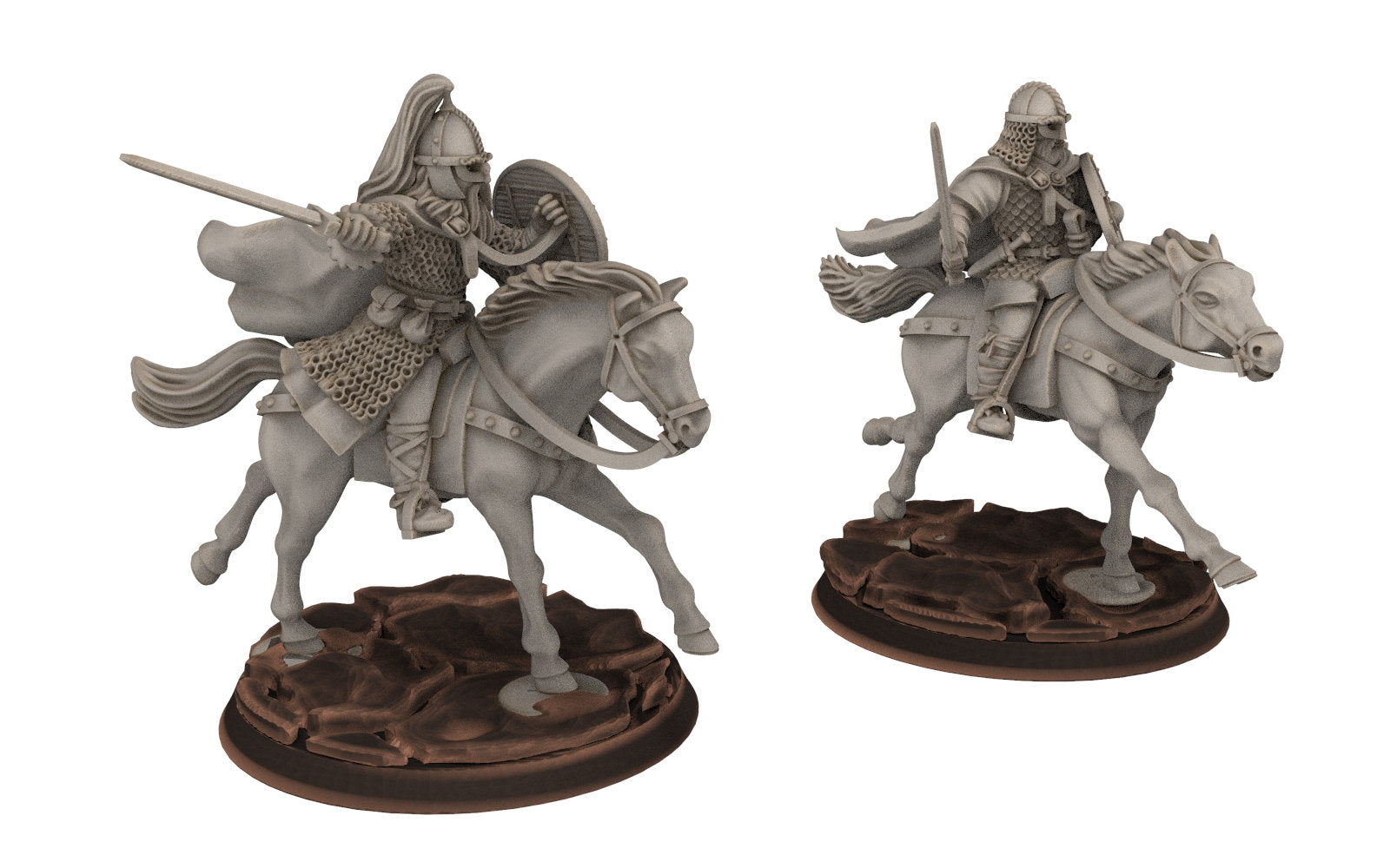 Rohan - Riders militia levee Cavalry, Knight of Rohan,  the Horse-lords,  rider of the mark,  minis for wargame D&D, Lotr...