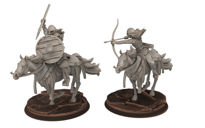 Rohan - Riders Scout infantry Avenger Cavalry, Knight of Rohan,  the Horse-lords,  rider of the mark,  minis for wargame D&D, Lotr...