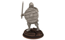 Load image into Gallery viewer, Rohan - Infantry Executioner Medieval, Knight of Rohan,  the Horse-lords,  rider of the mark,  minis for wargame D&amp;D, Lotr...
