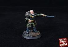 Load image into Gallery viewer, Rundsgaard - Command Squad and Officers, imperial infantry, post-apocalyptic empire, usable for tabletop wargame.
