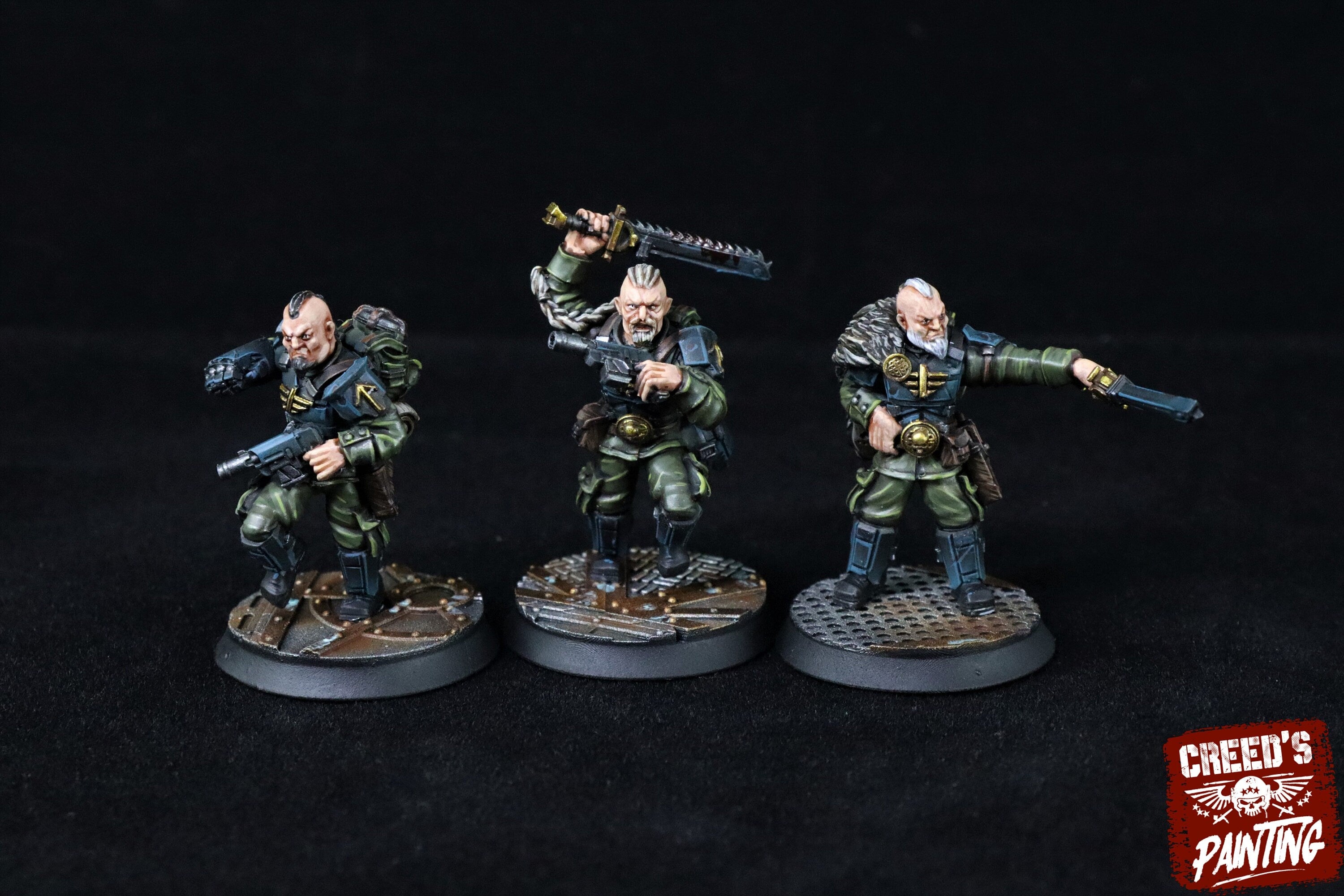 Rundsgaard - Command Squad and Officers, imperial infantry, post-apocalyptic empire, usable for tabletop wargame.