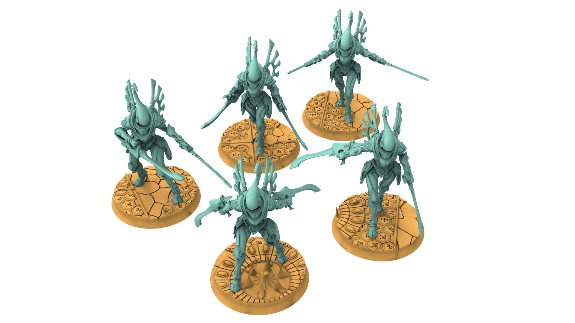 Space Elves - Bones Wraith Swords