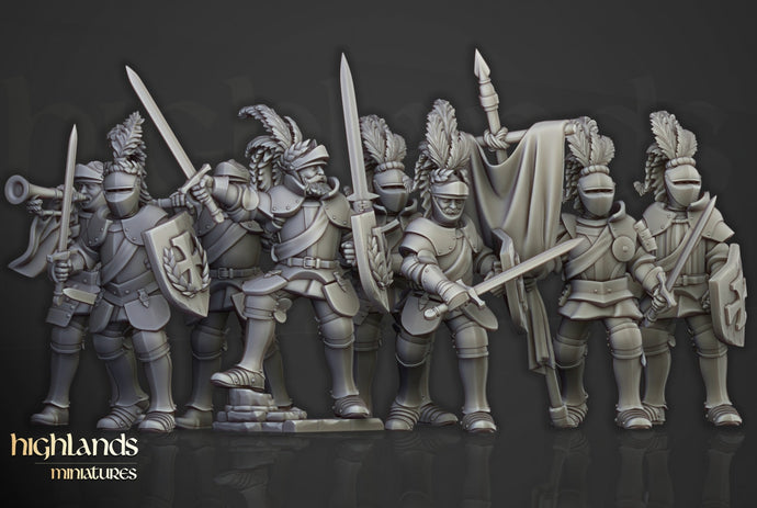 Imperial Fantasy - Sunland Knights on Foot, Imperial troops